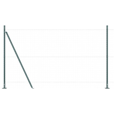 vidaXL Πόλοι Φράχτη Σετ 104 Πράσινο Σκυρόδεμα 3.2 x 3.2 x 88.5 εκ