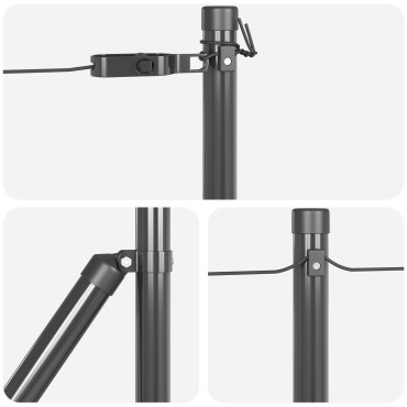vidaXL Στυλοί Σετ 26 Γκρι Σκυρόδεμα, Μέταλλο 3.2 x 3.2 x 70 εκ