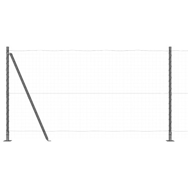 vidaXL Σωλήνες Φράχτη Σετ 52 Γκρι Σκυρόδεμα 3.2 x 3.2 x 78.5 εκ.
