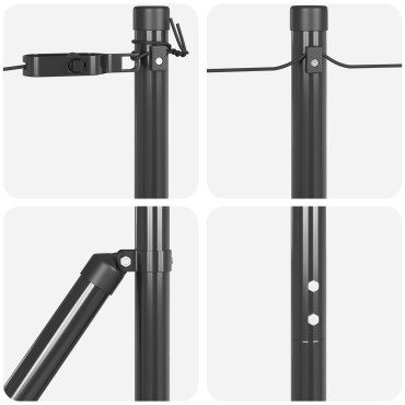 vidaXL Σωλήνες Φράχτη Σετ 52 Γκρι Σκυρόδεμα 3.2 x 3.2 x 78.5 εκ.