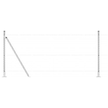 vidaXL Φράκτες Σετ 26 Γαλβανισμένος χάλυβας 3.2 x 3.2 x 110 εκ