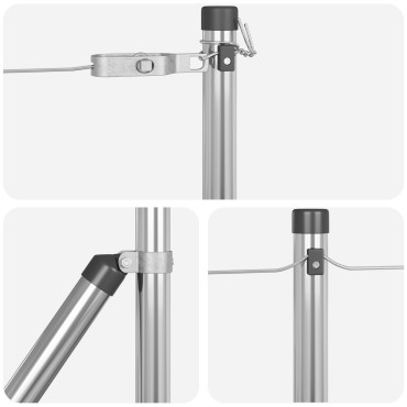 vidaXL Φράκτες Σετ 26 Γαλβανισμένος χάλυβας 3.2 x 3.2 x 110 εκ