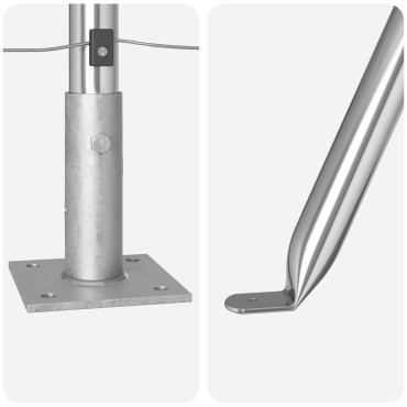 vidaXL Φράκτες Σετ 26 Γαλβανισμένος χάλυβας 3.2 x 3.2 x 110 εκ