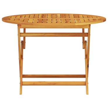σετ τραπεζαρίας κήπου 5 τεμ. από ακασία 110x110x75cm