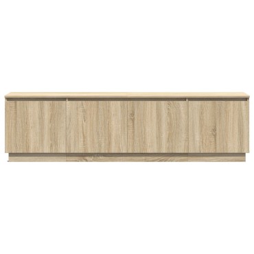 vidaXL Ντουλάπι τηλεόρασης με LED Σολονά Οξιά 180x38x49cm Επεξεργασμένο ξύλο