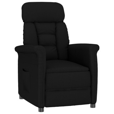 vidaXL Πολυθρόνα ανακλινόμενη Μαύρη 70.5x96.5x95cm 1 τεμ.