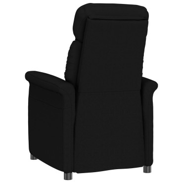 vidaXL Πολυθρόνα ανακλινόμενη Μαύρη 70.5x96.5x95cm 1 τεμ.