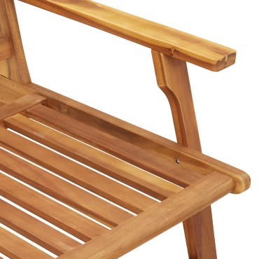 vidaXL Καρέκλες Κήπου 2 τεμ. 76x67x73.5cm Μασίφ Ξύλο Ακακίας