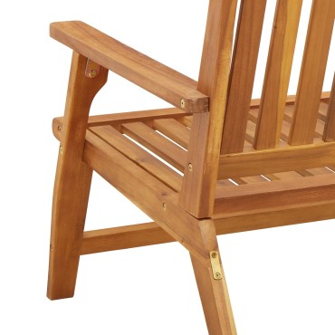 vidaXL Καρέκλες Κήπου 2 τεμ. 76x67x73.5cm Μασίφ Ξύλο Ακακίας