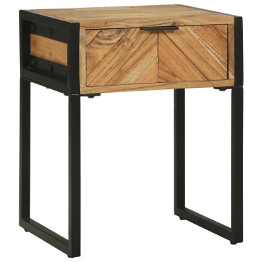 vidaXL Κομοδίνο 40x35x50cm Μασίφ ξύλο ακακίας 1 τεμ.
