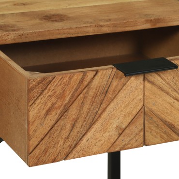 vidaXL Κομοδίνο 40x35x50cm Μασίφ ξύλο ακακίας 1 τεμ.