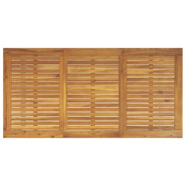 vidaXL Τραπέζι Εξωτερικού Χώρου Γκρι 160x80x75cm Χάλυβας & Στερεό Ξύλο Ακακίας 1 τεμ.