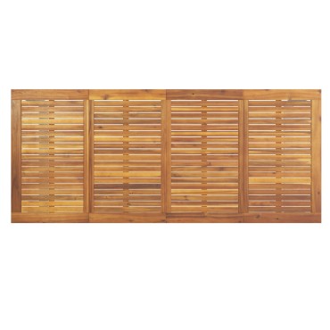 vidaXL Υπαίθριο Τραπέζι Φαγητού Γκρι 200x90x75cm Χάλυβας και Σολοιδικό Ξύλο Ακακίας 1 τεμ.