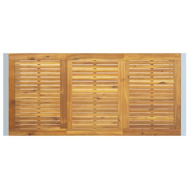 vidaXL Τραπέζι Εξωτερικού Χώρου Γκρι 180x90x75cm Από Χάλυβα & Στερεό Ξύλο Ακακίας 1 τεμ.