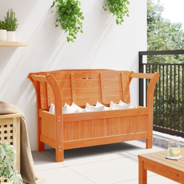 vidaXL Πάγκος Αποθήκευσης Κήπου Ακακία 119x76x44cm Μασίφ Ξύλο Πεύκου 1 τεμ.