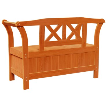 vidaXL Πάγκος Αποθήκευσης Κήπου Ακακία 119x76x44cm Μασίφ Ξύλο Πεύκου 1 τεμ.
