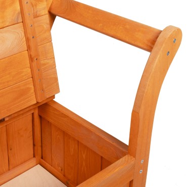 vidaXL Πάγκος Αποθήκευσης Κήπου Ακακία 119x76x44cm Μασίφ Ξύλο Πεύκου 1 τεμ.