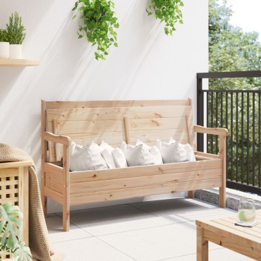 vidaXL Εξωτερικός Πάγκος 119x76x44cm Μασίφ ξύλο πεύκου
