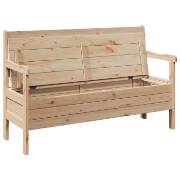 vidaXL Εξωτερικός Πάγκος 119x76x44cm Μασίφ ξύλο πεύκου