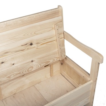 vidaXL Εξωτερικός Πάγκος 119x76x44cm Μασίφ ξύλο πεύκου