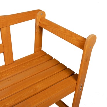 vidaXL Εξωτερικός Πάγκος Ακακίας 119x76x44cm Μασίφ Ξύλο Πεύκου