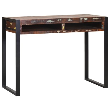 vidaXL Καθρέφτης Βεντάλια Πολύχρωμο 100x50x75cm Συμπαγές Ξύλο Ανακυκλωμένο
