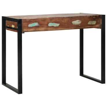 vidaXL Καθρέφτης Βεντάλια Πολύχρωμο 100x50x75cm Συμπαγές Ξύλο Ανακυκλωμένο
