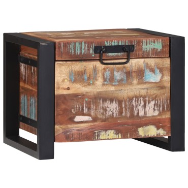 vidaXL Κουτιά αποθήκευσης 40x30x30cm Μασίφ ανακυκλωμένο ξύλο και μέταλλο