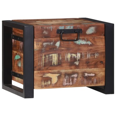 vidaXL Κουτιά αποθήκευσης 40x30x30cm Μασίφ ανακυκλωμένο ξύλο και μέταλλο