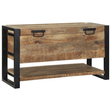 vidaXL Κουτί αποθήκευσης 80x35x45cm Στερεό τραχύ ξύλο μάνγκο