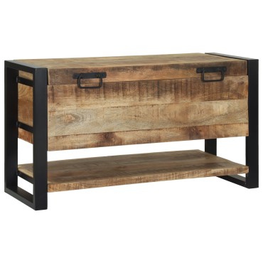 vidaXL Κουτί αποθήκευσης 80x35x45cm Στερεό τραχύ ξύλο μάνγκο