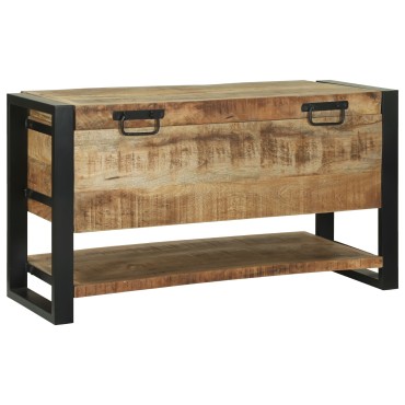 vidaXL Κουτί αποθήκευσης 80x35x45cm Στερεό τραχύ ξύλο μάνγκο