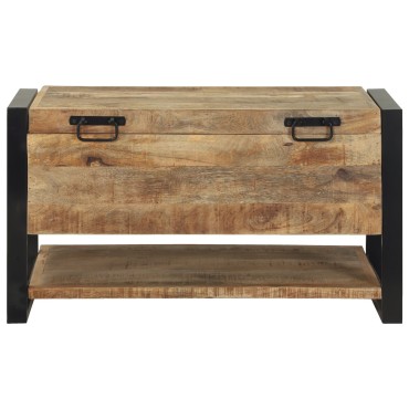 vidaXL Κουτί αποθήκευσης 80x35x45cm Στερεό τραχύ ξύλο μάνγκο