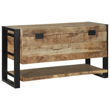 vidaXL Κουτί αποθήκευσης 80x35x45cm Στερεό τραχύ ξύλο μάνγκο
