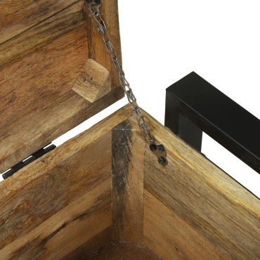 vidaXL Κουτί αποθήκευσης 80x35x45cm Στερεό τραχύ ξύλο μάνγκο