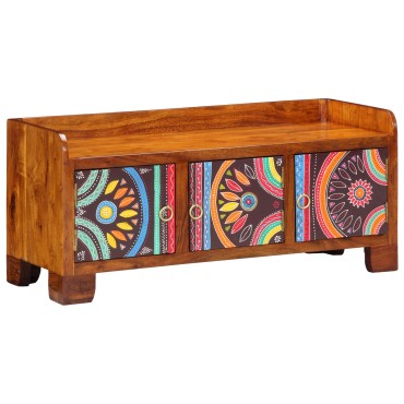 vidaXL Παγκάκι παπουτσιών 90x35x40cm Μασίφ ξύλο ακακίας