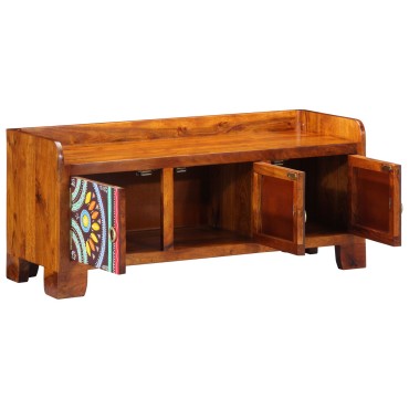 vidaXL Παγκάκι παπουτσιών 90x35x40cm Μασίφ ξύλο ακακίας