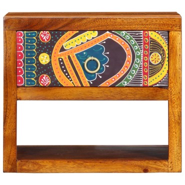 vidaXL Κομοδίνα 2 τεμ. 40x35x35cm Μασίφ Ξύλο Ακακίας