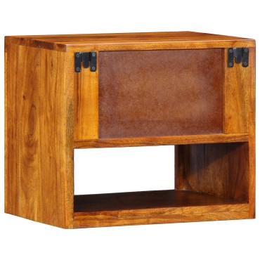 vidaXL Κομοδίνα 2 τεμ. 40x35x35cm Μασίφ Ξύλο Ακακίας