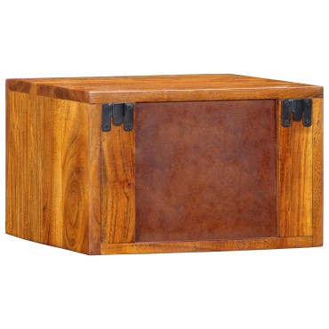 vidaXL Κομοδίνα 2 τεμ. 35x30x22cm Μασίφ ξύλο ακακίας