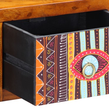 vidaXL Κομοδίνα 2 τεμ. 35x30x22cm Μασίφ ξύλο ακακίας