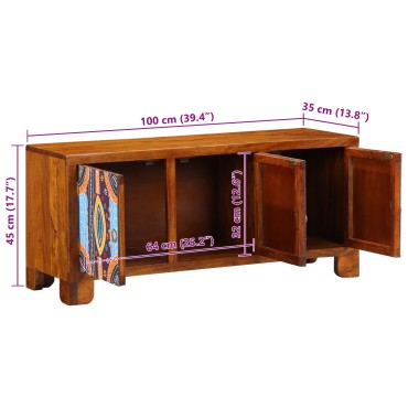 vidaXL Παγκάκι Χολ 100x35x45cm Συμπαγές Ξύλο Ακακίας 1 τεμ.