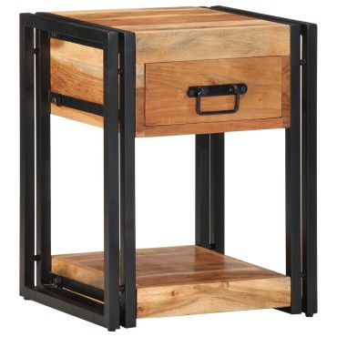 vidaXL Κομοδίνο 40x35x50cm Μασίφ ξύλο ακακίας 1 τεμ.