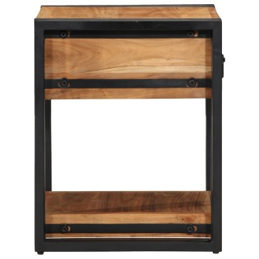 vidaXL Νυκτερινό 40x40x50cm Μασίφ ξύλο ακακίας 1 τεμ.
