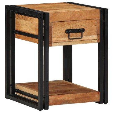 vidaXL Κομοδίνα 2 τεμ. 40x40x50cm Μασίφ Ξύλο Ακακίας