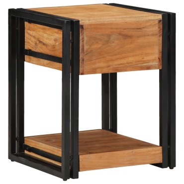 vidaXL Κομοδίνα 2 τεμ. 40x40x50cm Μασίφ Ξύλο Ακακίας
