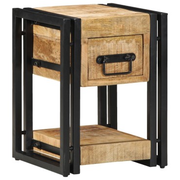 vidaXL Νυχτερινό Τραπέζι 40x40x40cm Μασίφ Ξύλο Μάνγκο 1 τεμ.