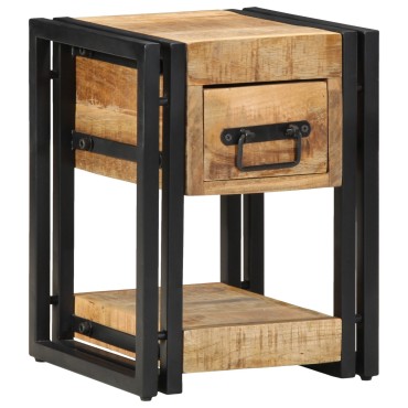 vidaXL Νυχτερινό Τραπέζι 40x40x40cm Μασίφ Ξύλο Μάνγκο 1 τεμ.