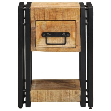 vidaXL Νυχτερινό Τραπέζι 40x40x40cm Μασίφ Ξύλο Μάνγκο 1 τεμ.