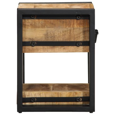 vidaXL Νυχτερινό Τραπέζι 40x40x40cm Μασίφ Ξύλο Μάνγκο 1 τεμ.